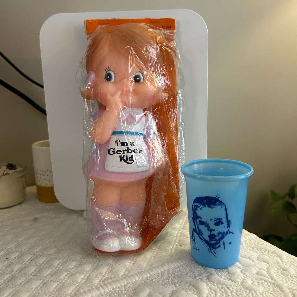 Vtg “I’m a Gerber Kid” squeak toy